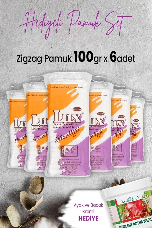 Zigzag Pamuk 100 gr x 6 Adet ve Hediyeli - 1