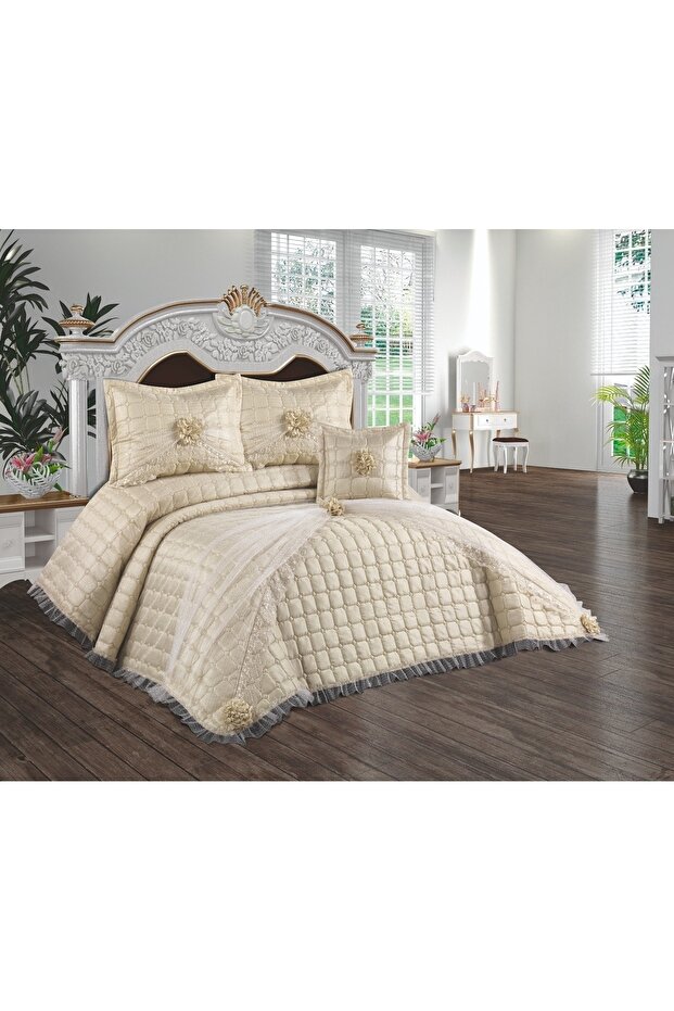 ELEGANT Kapitone Yatak Örtüsü - 1