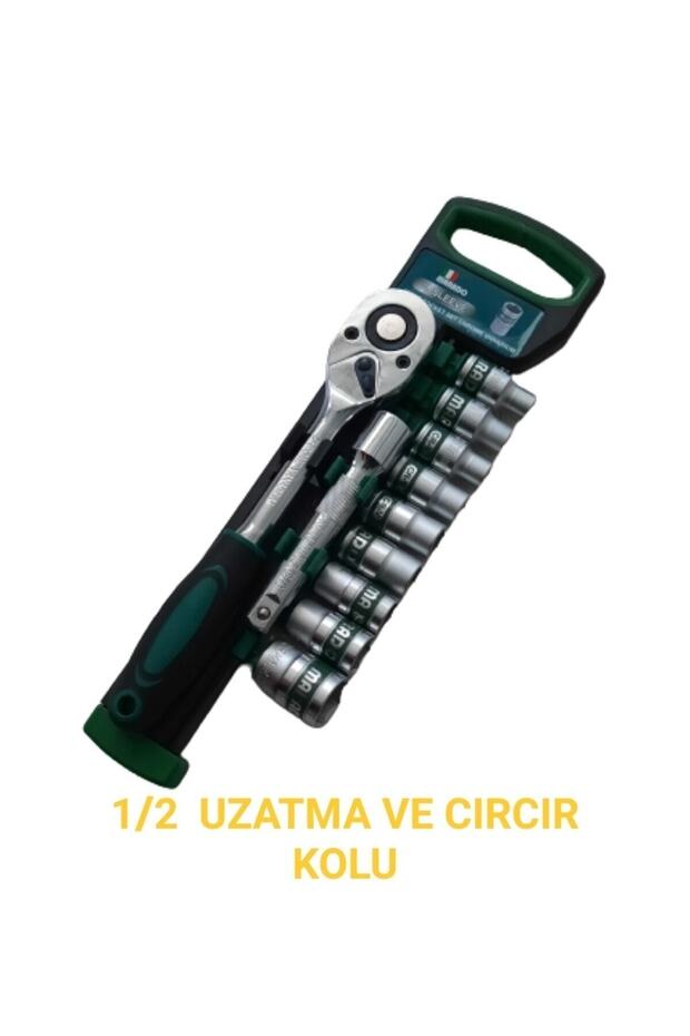 11'li Cırcırlı Lokma Takımı 1/2'' Lokma Seti 11 Parça Profesyonel - 2