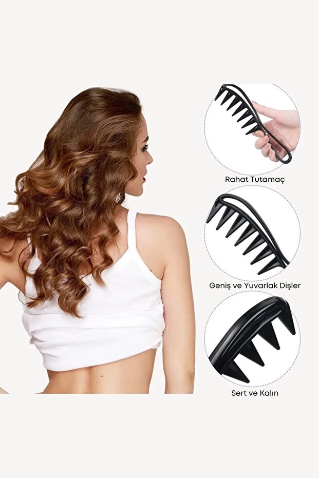 مجموعة نمط مشط أسود - 2