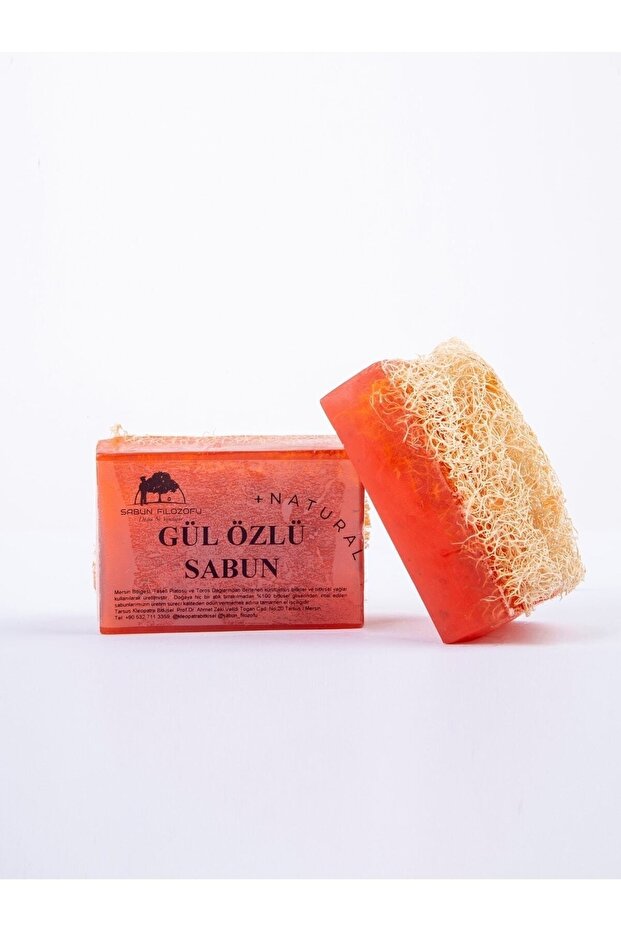 Rose Soap 130gr Extra Large Size Pumpkin Fiber