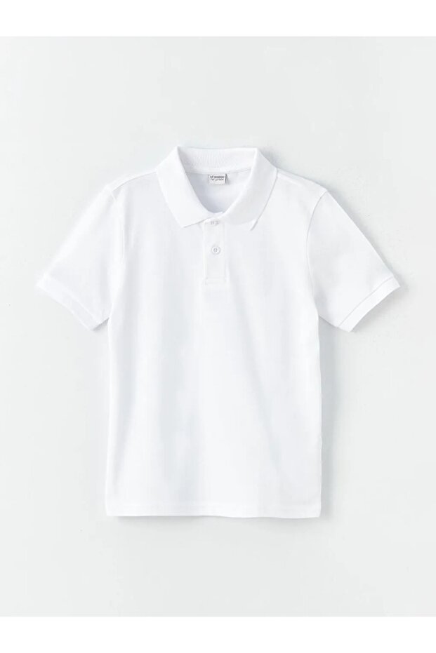 LC WAIKIKİ AYMİRA COMFORTABLE AND STYLISH 100% COTTON Polo Collar Basic Short Sleeve Boy's T-Shirt