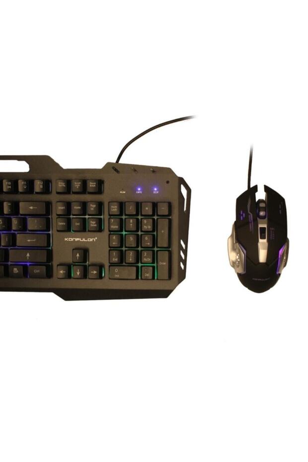 W200 Rgb Işıklı Gaming Kablolu Q Klavye + Mouse Set - 5