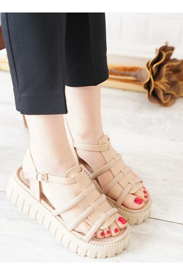 Yüksek Tabanlı Sandalet - 3