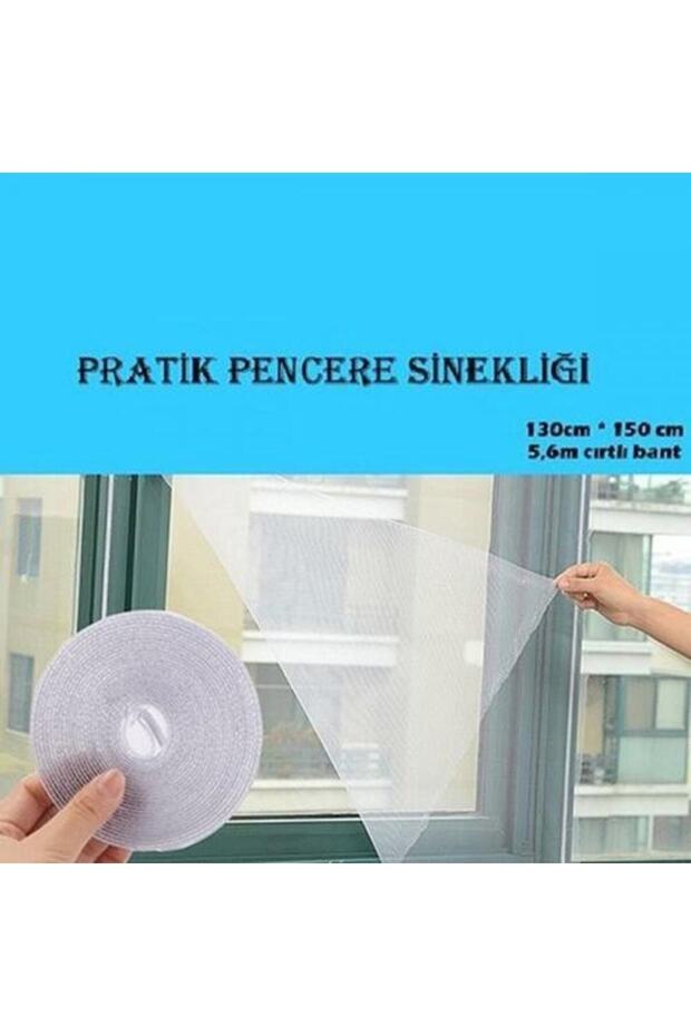 Kendin Yap Pratik Pencere Kapı Sineklik- Cırt Bantlı - 1