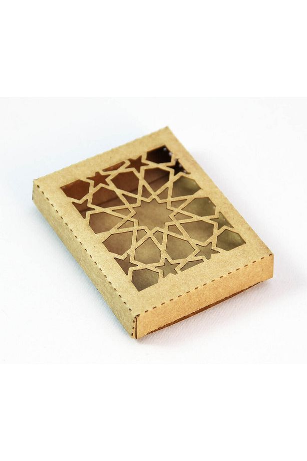 Sabun ve Şeker Kutusu - Osmanlı Desen - Kraft Karton - 50 Adet - 2
