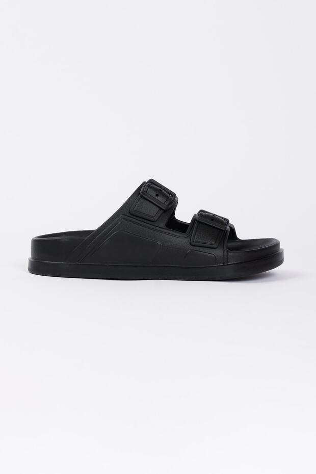 Erkek Siyah Esnek Rahat Taban Terlik - 1