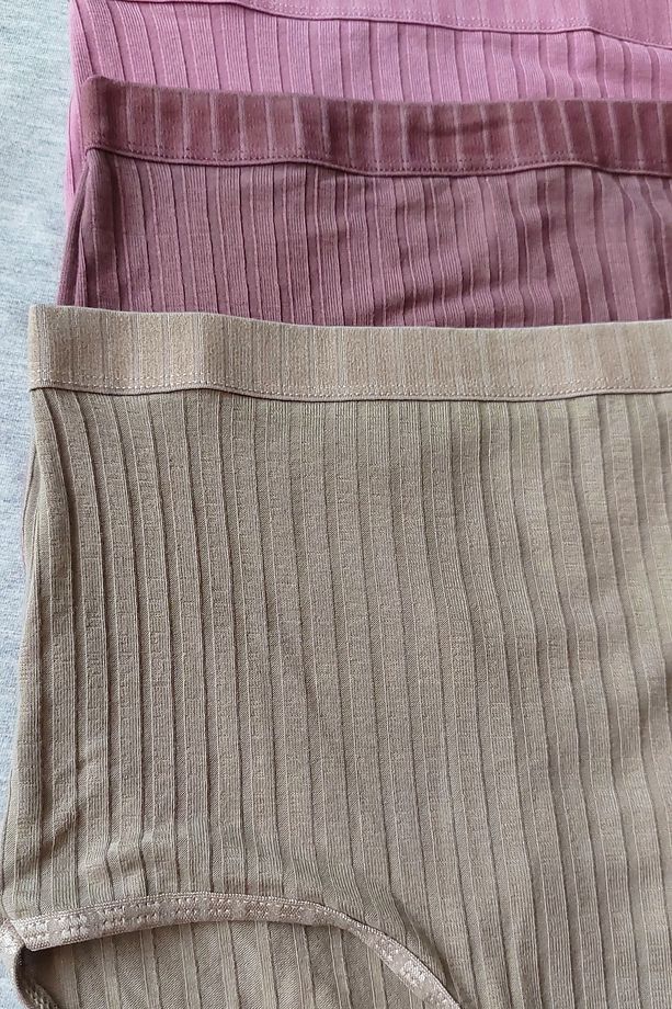 Kadın Fitilli Soft Renkler 5'li Yüksek Bel Külot Set - Kts3054 - 8