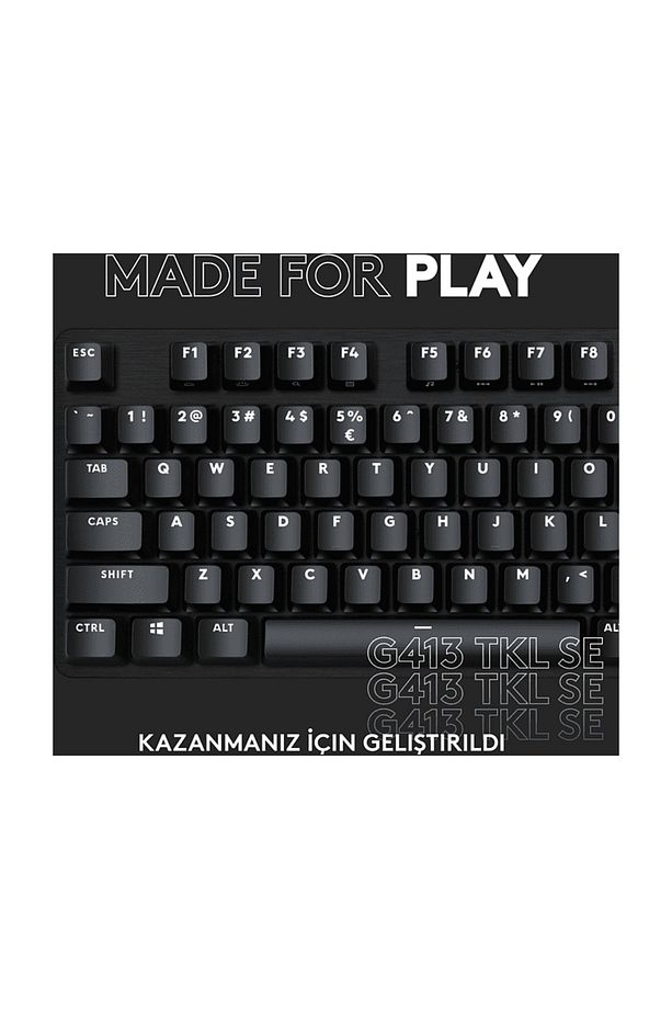 G G413 TKL Mekanik Kablolu Oyuncu Klavyesi Siyah (Türkçe Layout) Tactile Switch - 8