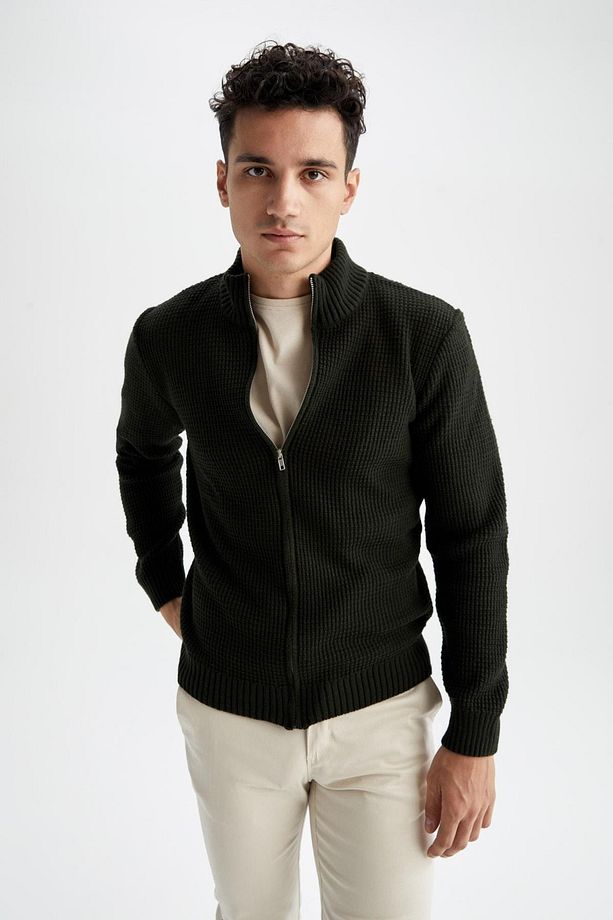 Regular Fit Yarım Balıkçı Yaka Fermuarlı Triko Hırka R1195az22wn - 6