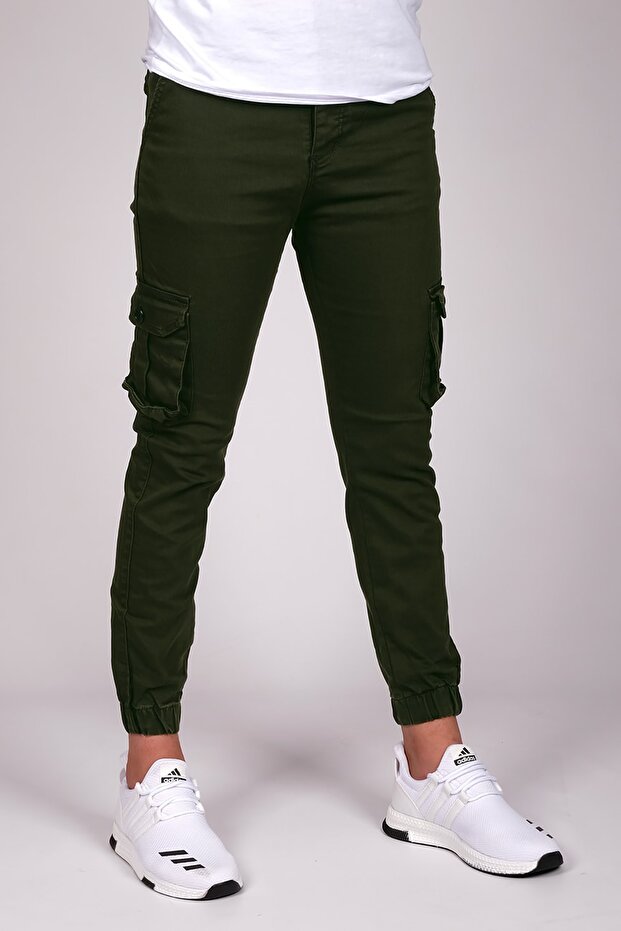 Erkek Kargo Pantolon Haki - 1