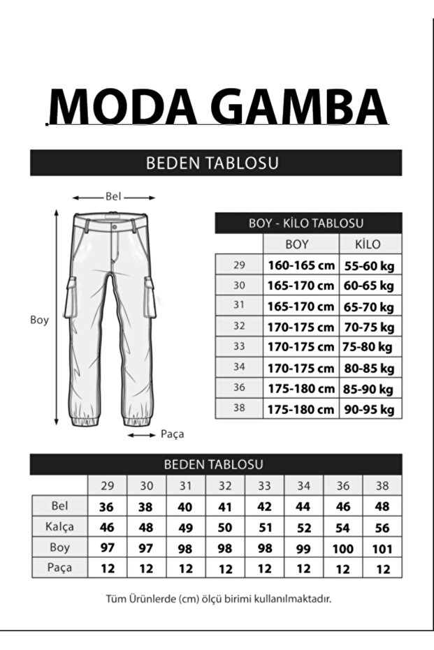 Férfi Cargo nadrág fekete - 5