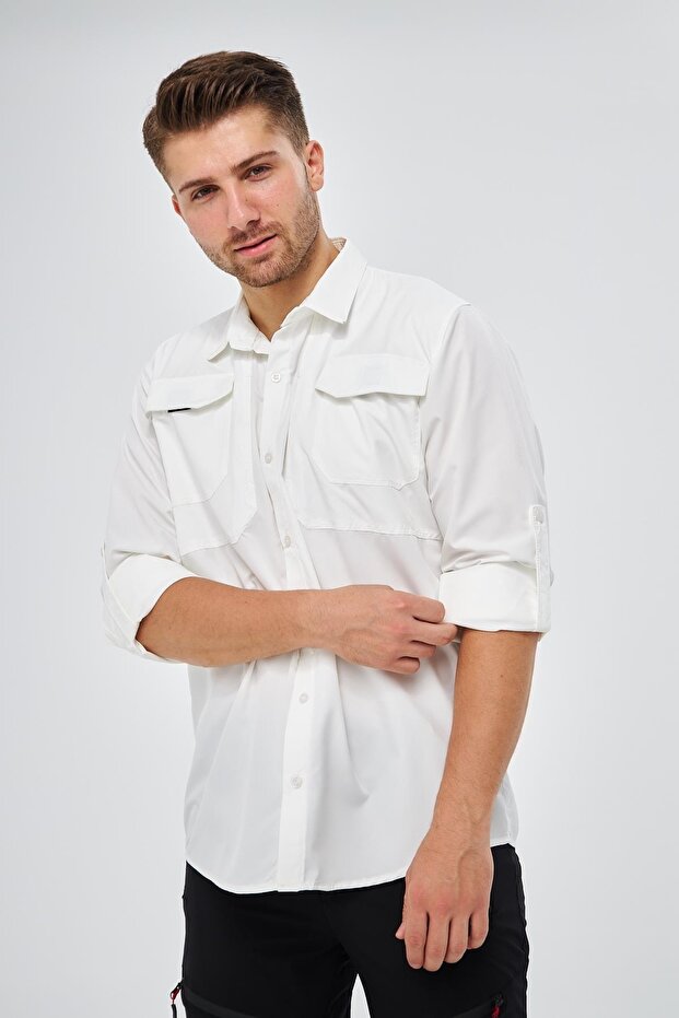 Men's Close Protection Breathable Multi-Functional Pocket Adjustable Sleeve Tactical Shirt GM-003