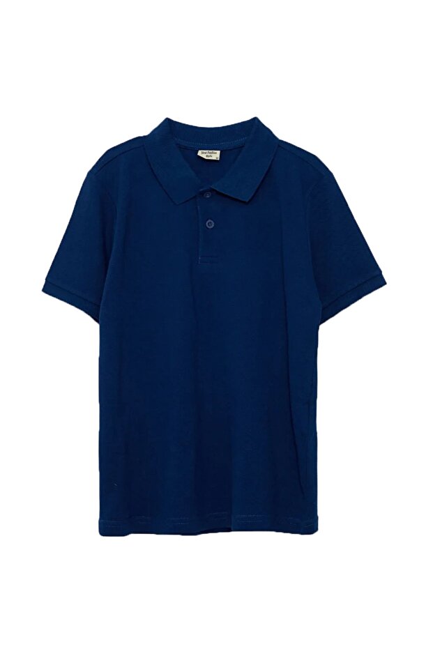 Boy's Polo Collar Cotton Basic T-Shirt