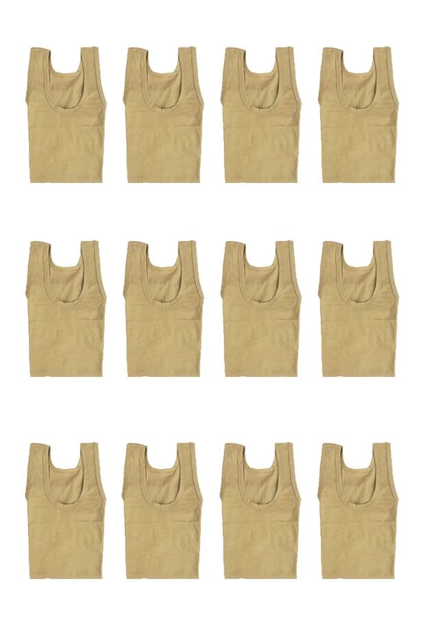 12-Piece Military Undershirt Set with Straps - Normal Size Military Clothing Materials - Military Underwear