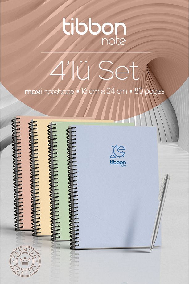 Note Maxi Defter Spiralli 4 Lü Set 43 - 1