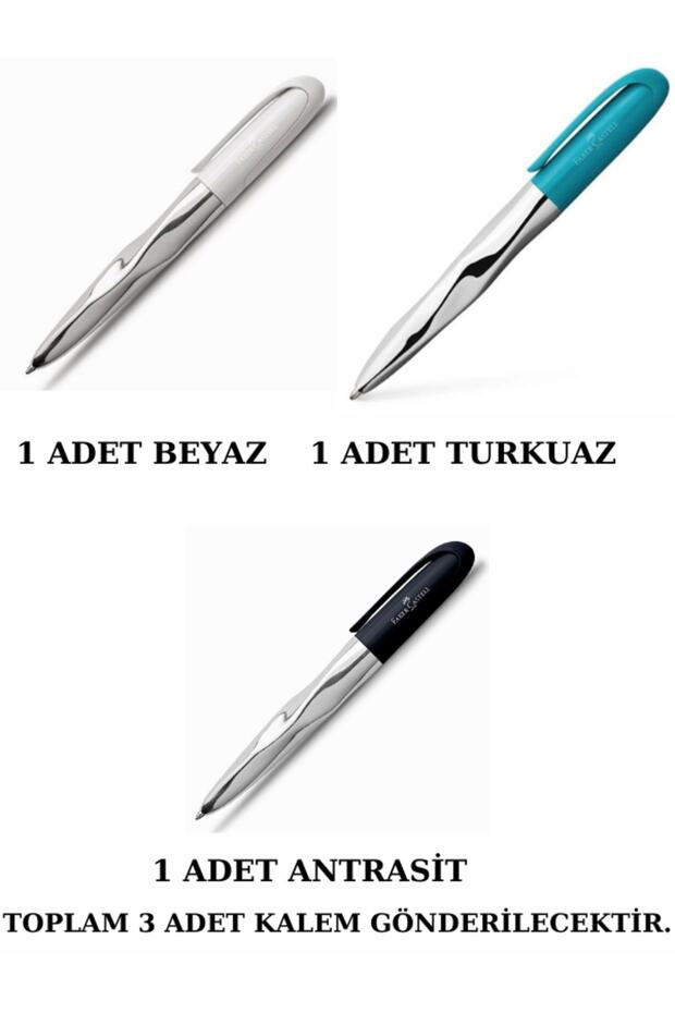 N'İCE PEN BALLPOINT PEN 3 COLORS TOGETHER XB (BLACK INK)