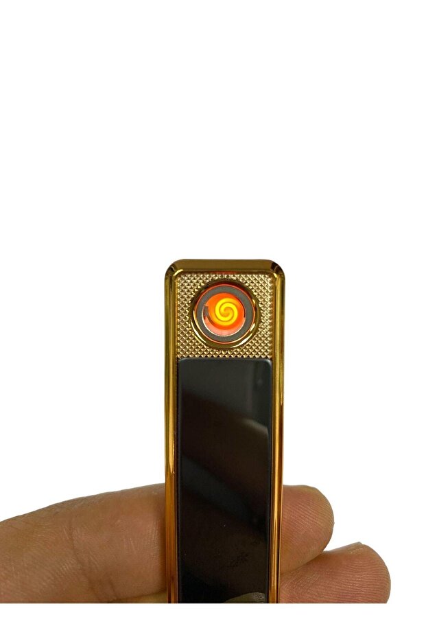Siyah USB Girişli Şarjlı Elektronik Çakmak - 4
