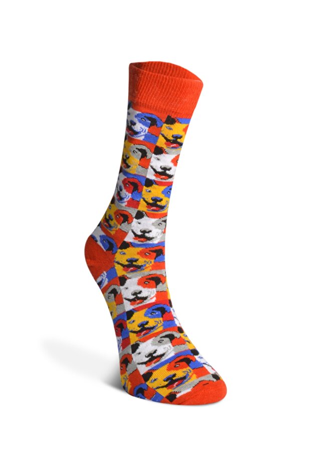 جوارب للجنسين منقوشة ملونة