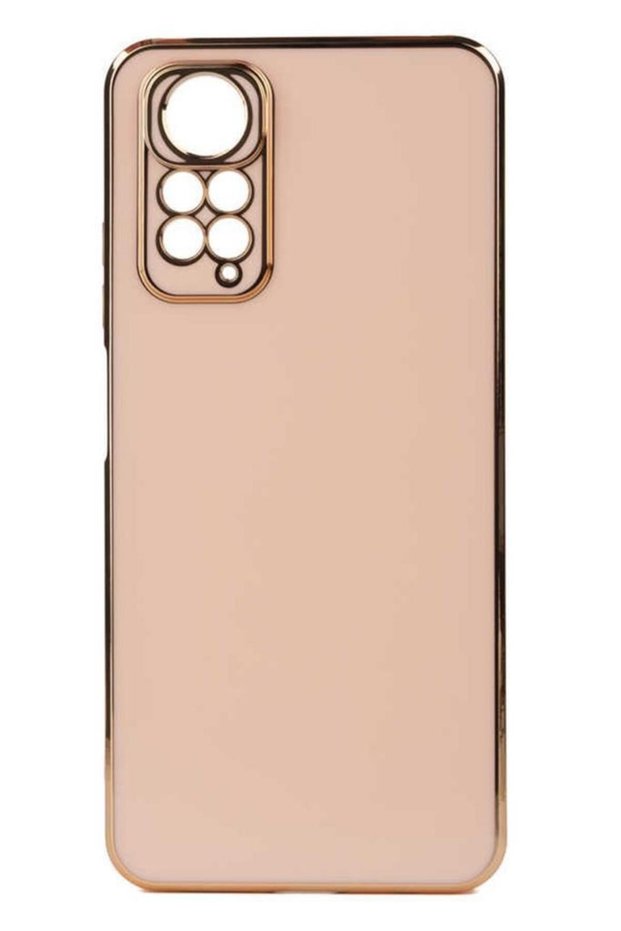 Redmi Note 12 4g Case with Camera Protection Gold Edge Design Silicone
