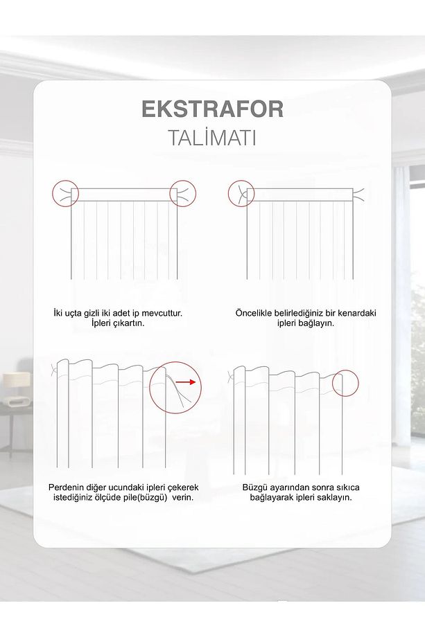 Hell Series Modern Ekstraforlu Yıkanabilir Açık Kahve Kaliteli Ada Fon Perde - 4