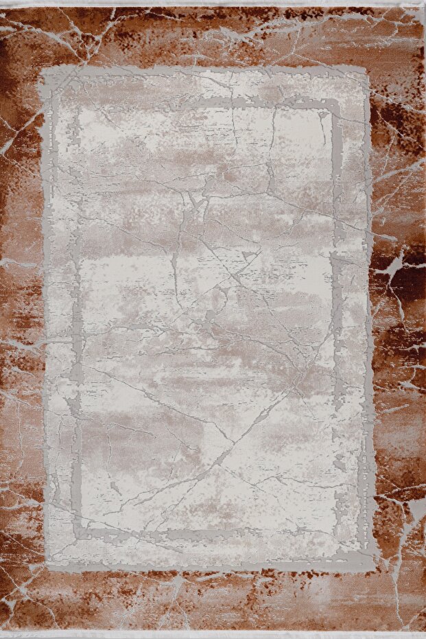 Aspendos Modern 4257t Gri-terra Akrilik Makina Halısı - 1