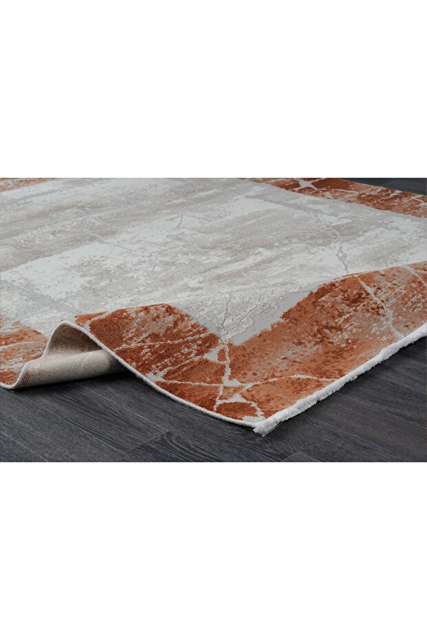 Aspendos Modern 4257t Gri-terra Akrilik Makina Halısı - 2