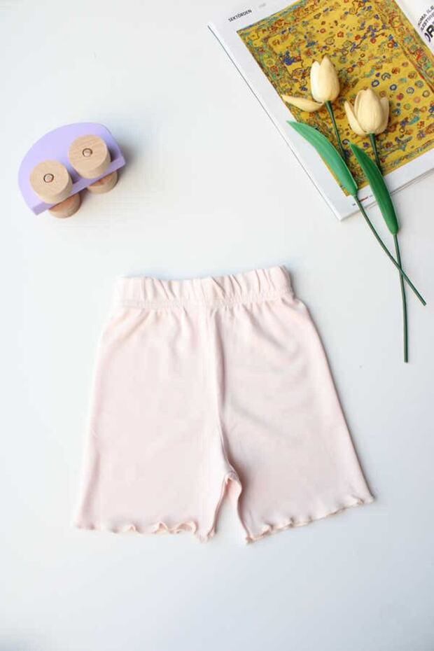 Bebe Overloklu Şort - 1