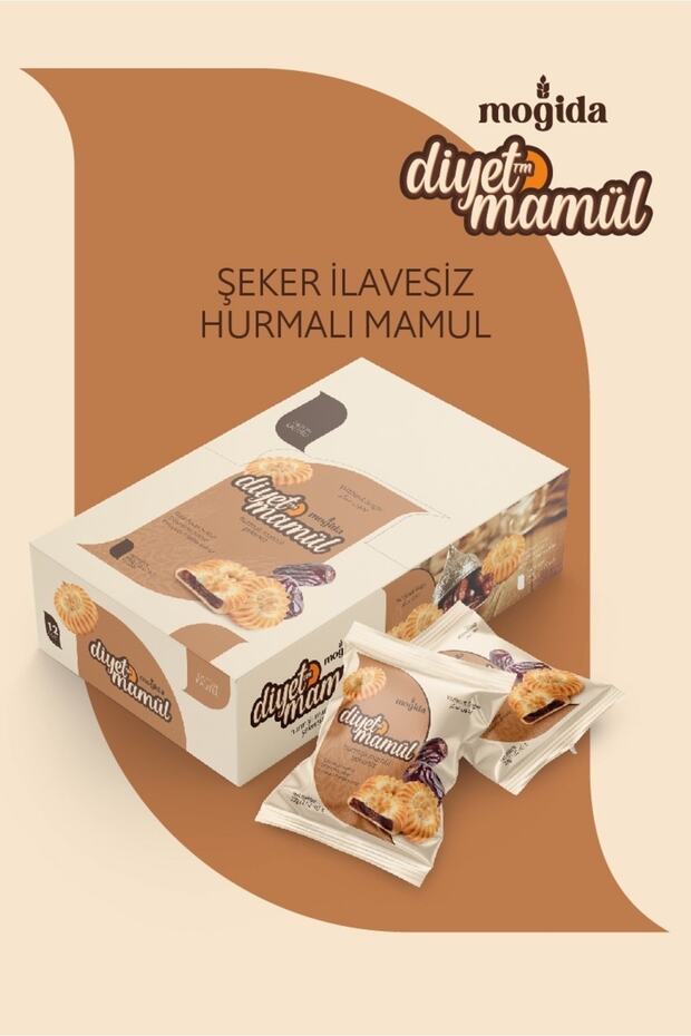 MOGİDA Mogida Diyet Mamül Şekersiz Atıştırmalık 1 KUTU (12 ADET)