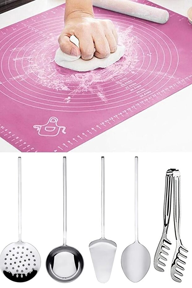 Presentation Preparation Set Dough Rolling Mat Colander Spatula Ladle Batch Set Kitchen Preparation Products - 1