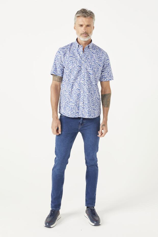 Leaf Pattern Shirt - 5