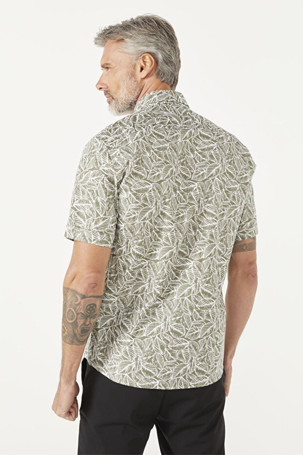 Leaf Pattern Shirt - 6