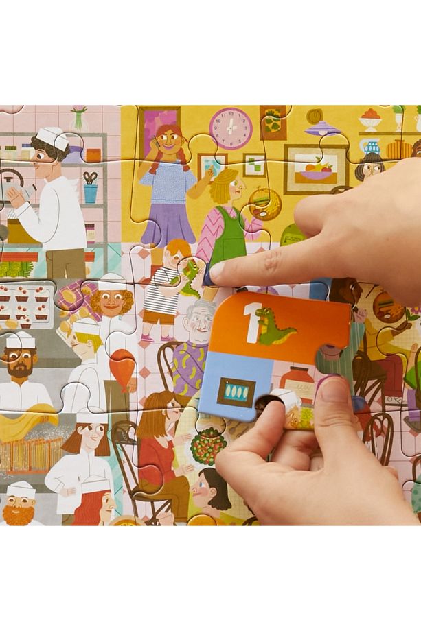 Brain Trainer Puzzle: Busy Restaurant 48 Parça Yapboz, Bulma, Sayma Ve Eşleştirme Oyunu - 4