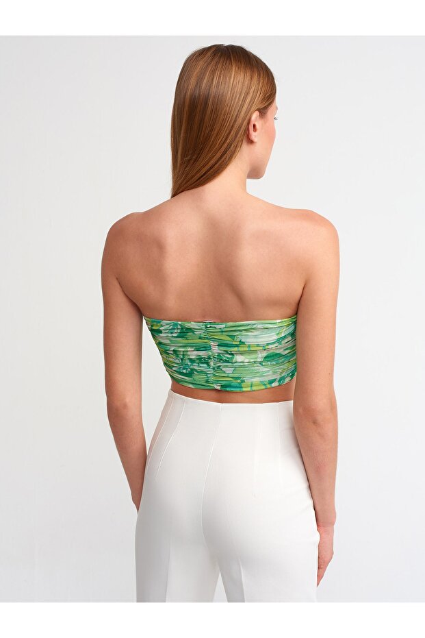 20161 Crop Top-yeşil - 4