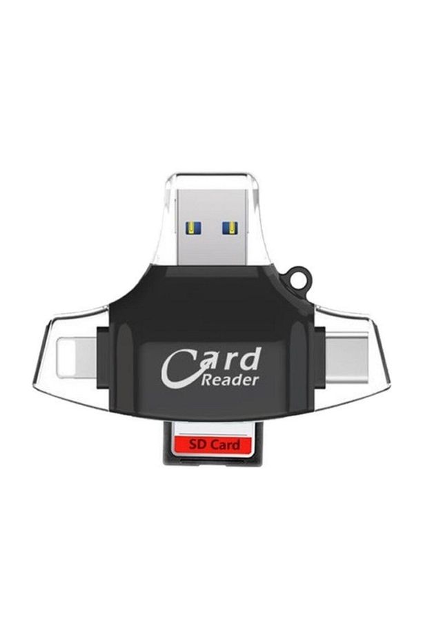 Reader Lightning Iphone + Microusb + Type-c Için Tf Ve Sd Kart Okuyucu - 1