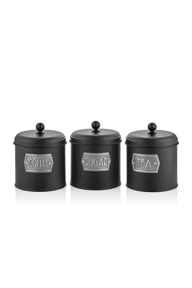 Mia Siyah Çay Şeker Kahve Kavanozu - 1
