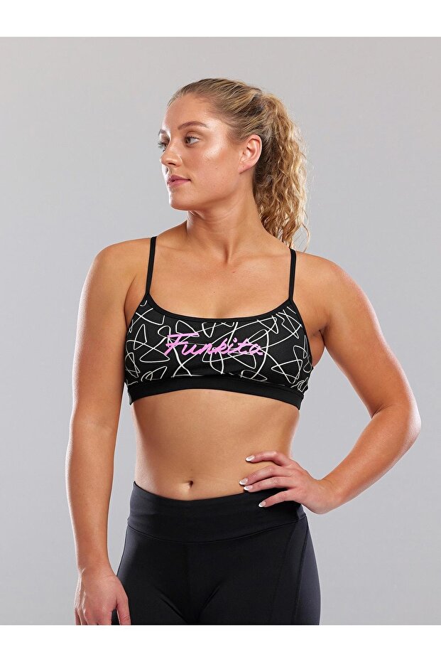 Funkita Texta Mess Women's Single Top Bra / Sports Bra