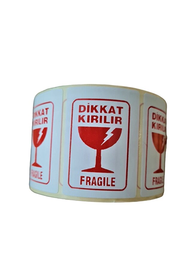 CAUTION BREAKABLE LABEL 500 PIECES - 1