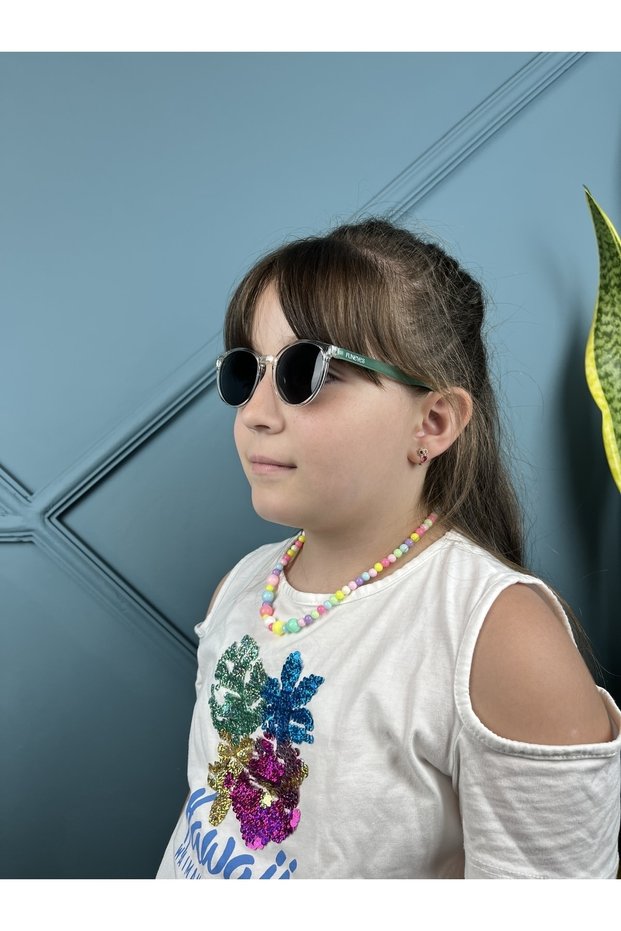 Transparent Green Children's Sunglasses 2-8 Years Polarized 100% UV Protection Children's Sunglasses