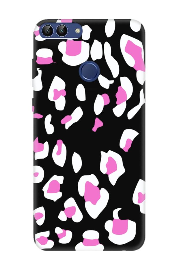 حافظة هاتف هواوي بي سمارت بنمط الفهد باللون الأسود - 1