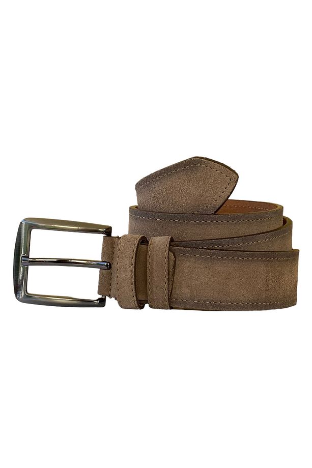 %100 Hakiki Deri Süet Vizon Rengi Kemer 4 Cm=süet.deri.4cm - 5