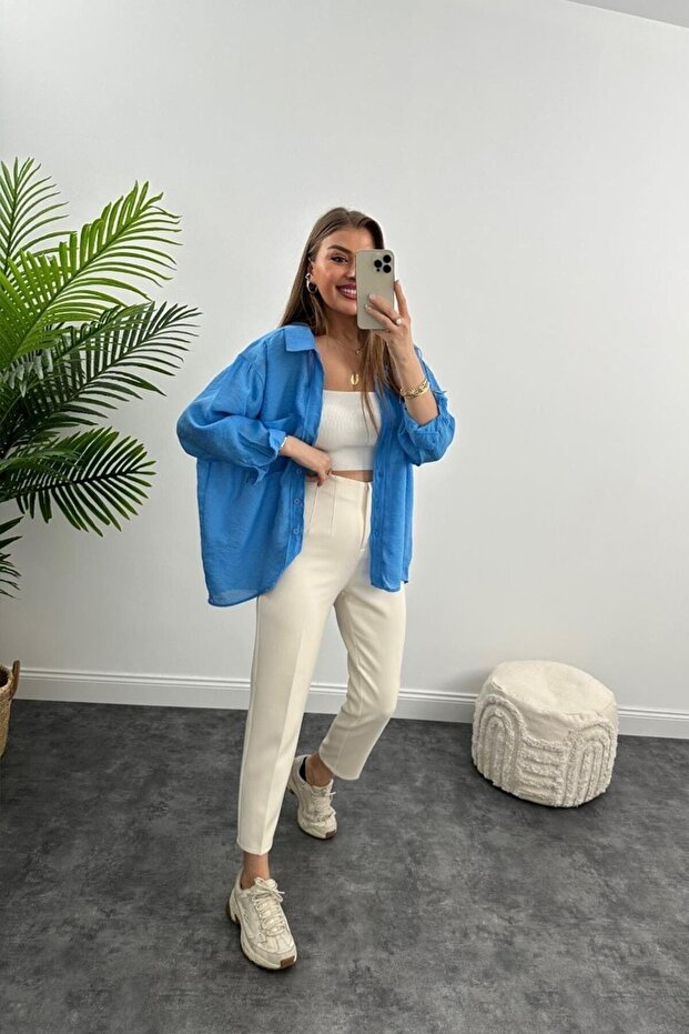 Lüx Kalite Basic Salaş Gömlek - 4