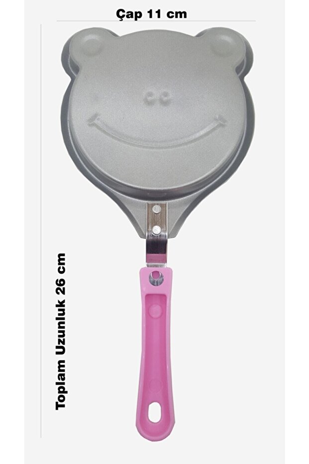 Şekilli Mini Krep Tavası Pembe - 2