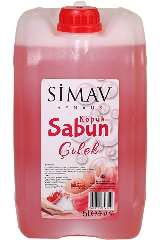 Thermal Juicy Strawberry Extract Foam Soap - 5 Lt