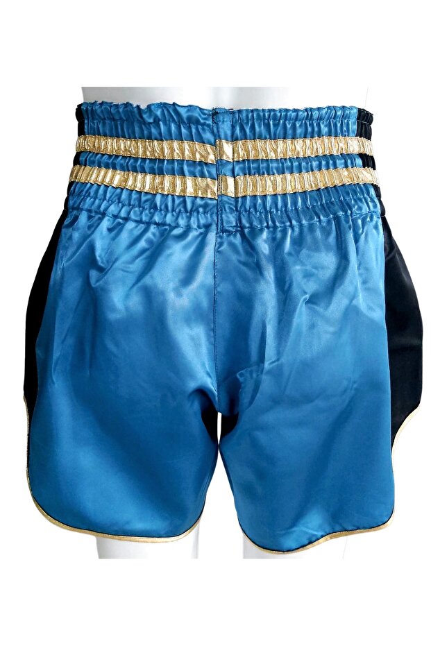 Muay Thai Elite Şort Mavi-Siyah - 3