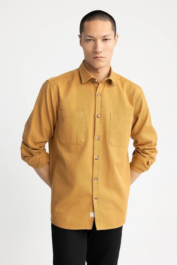 Regular Fit Uzun Kollu %100 Pamuk Gömlek W7830az23sp - 2