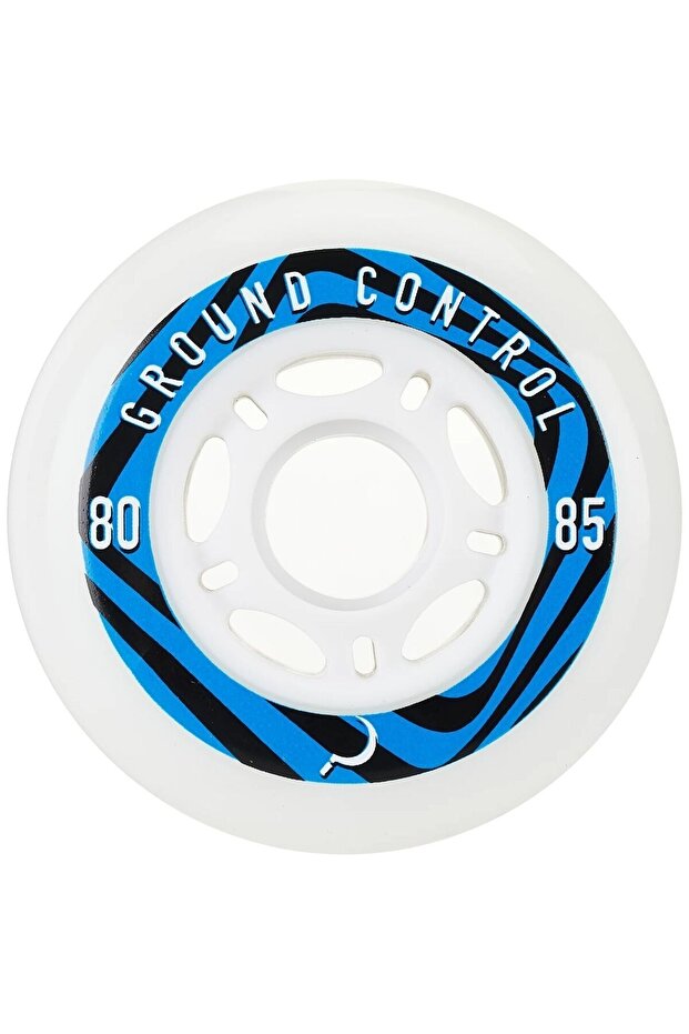 Pysch White Blue 80mm/85A 4 عجلات تزلج حضرية