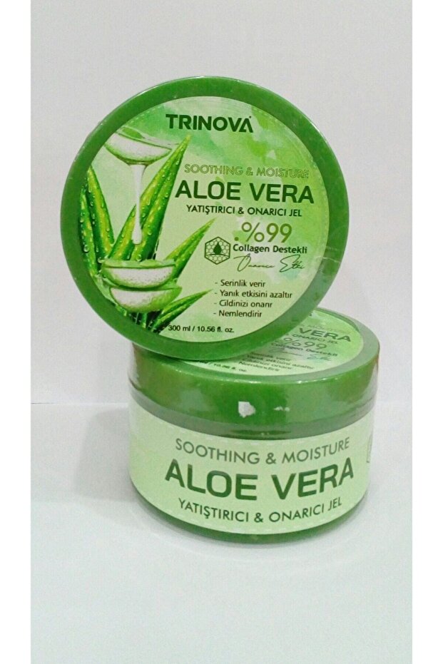 Trınova Aloe Vera Soothing & Repairing Gel 300 Ml-2 Pack