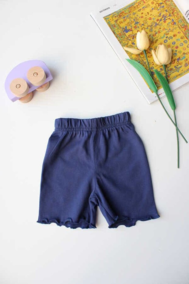 Bebe Overloklu Şort - 1