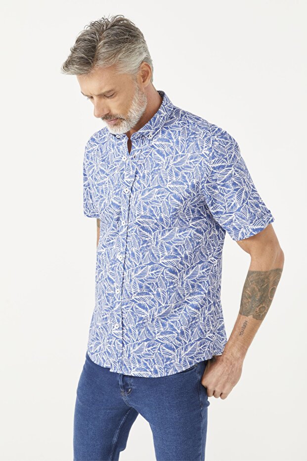 Leaf Pattern Shirt - 2